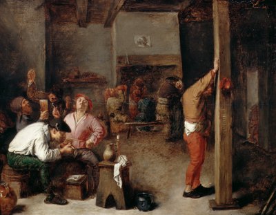 Innenraum einer Taverne von Adriaen Brouwer